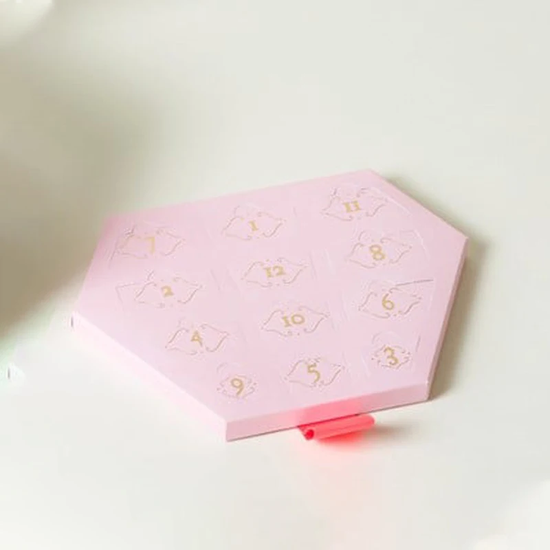 Customization.Christmas Countdown Packaging Empty Ramadan Box 12 Day Jewellery Charm Bracelet Advent Calendar