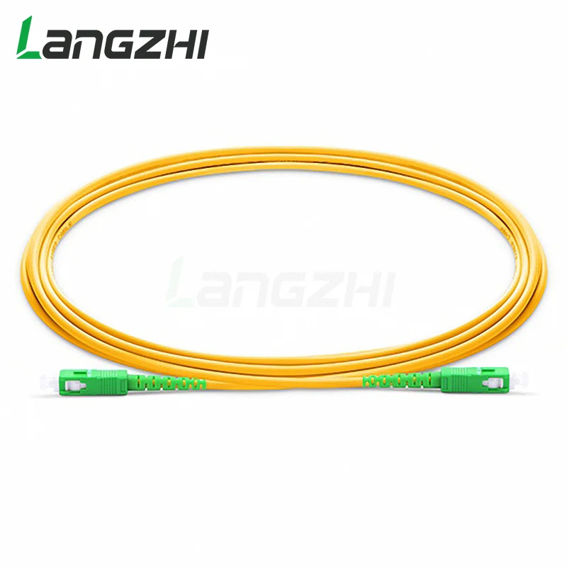 광섬유 패치 코드, SC/APC to SC/APC, 단일 모드 심플렉스, PVC 점퍼 케이블, FTTH 광섬유, 10 팩, 2.0mm, 3.0mm