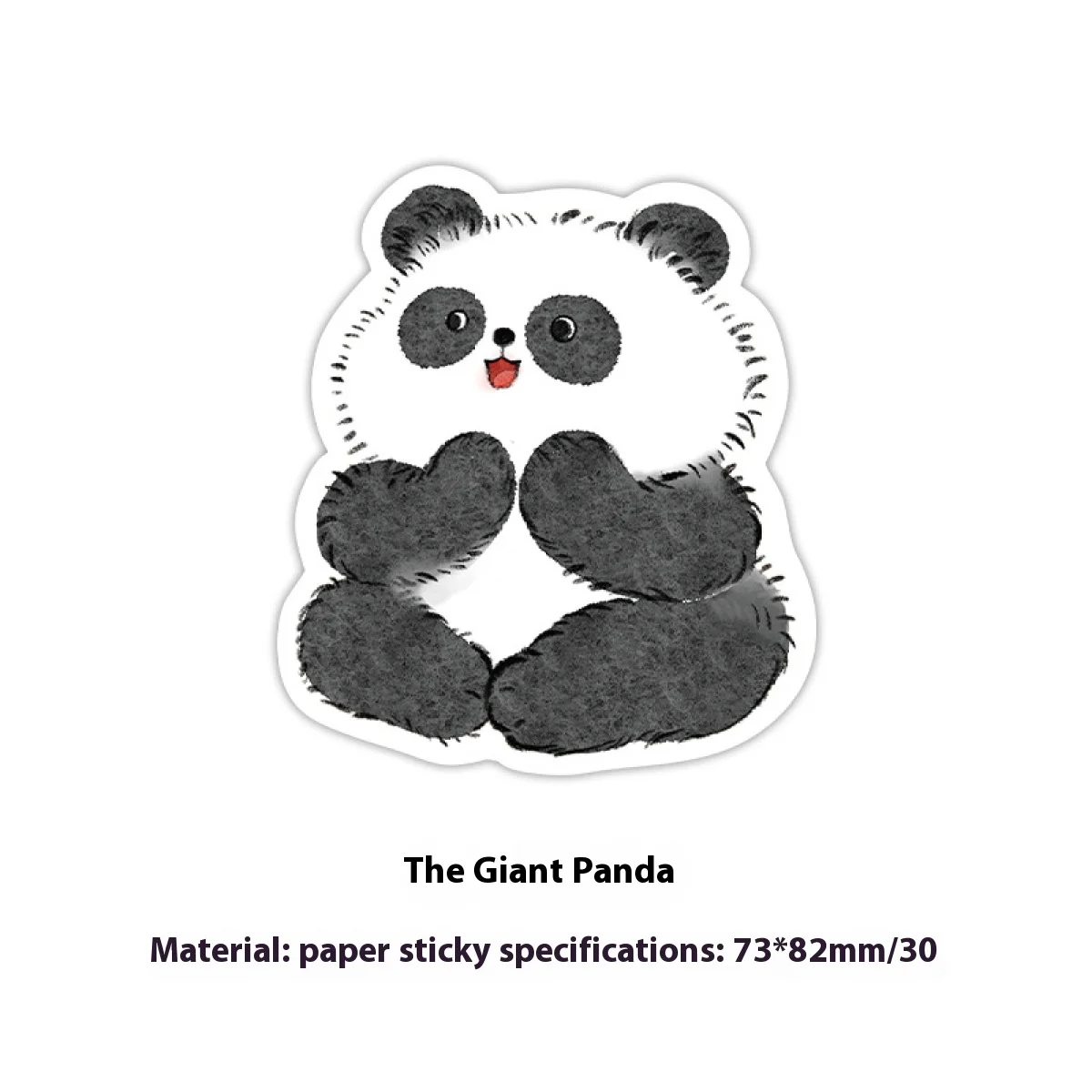 Imagem -06 - Cute Chubby Panda Cartoon Notepad n Times Sticky Notes para Fazer a Lista Memo Pad Material Escolar e de Escritório Presente de Papelaria 30 Folhas por Bolsa