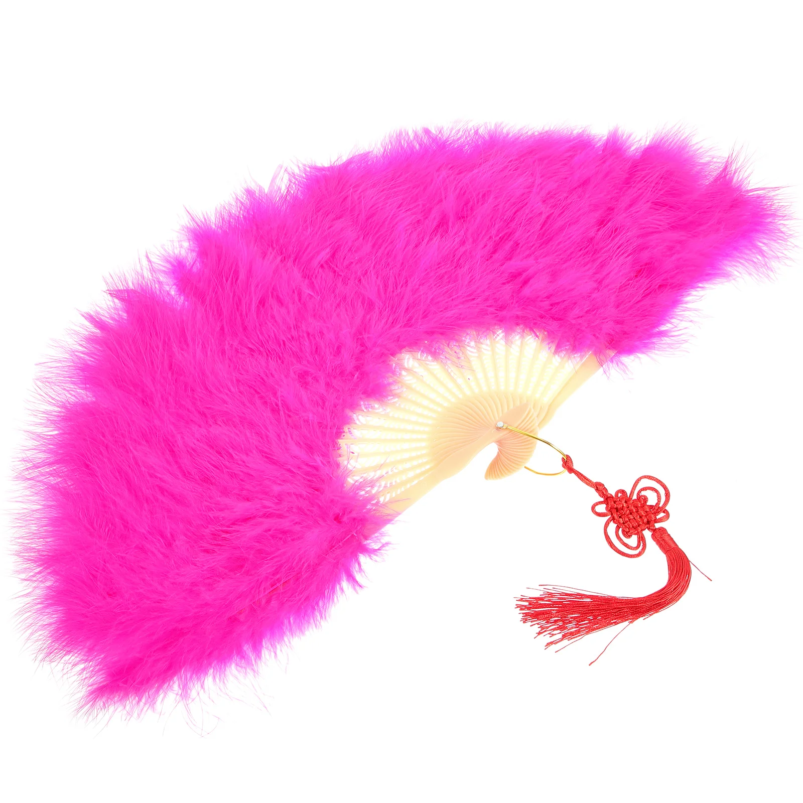 

Hand Fan Deep Rose Bridal Fans for Weddings Parties Retro Dance Photography Decorative Stage Show Props Gifts
