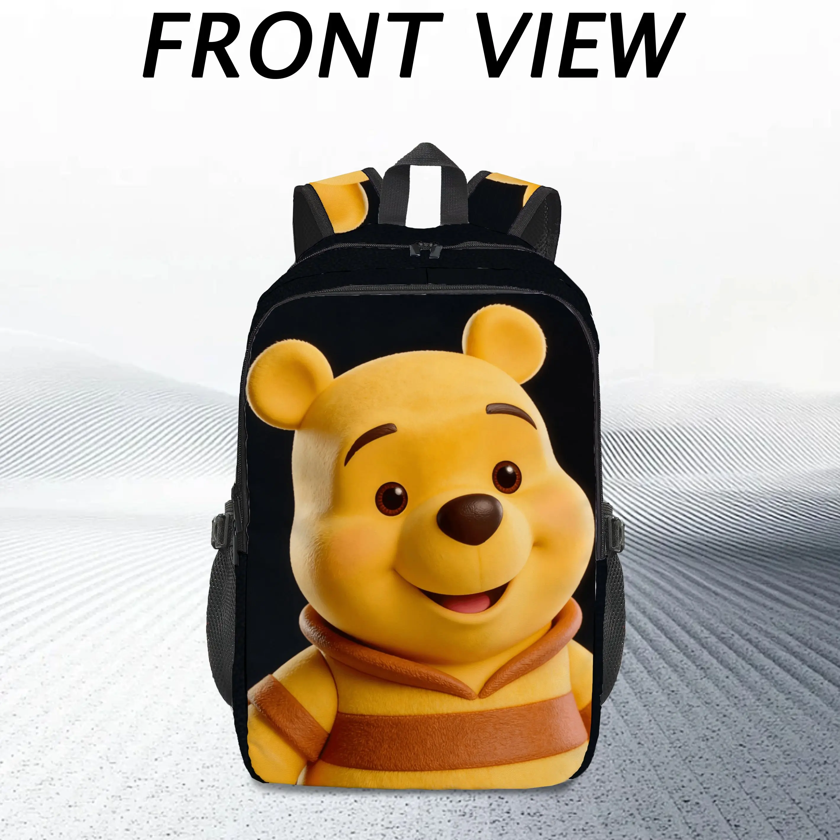 

Модный рюкзак с принтом Винни-Пуха Диснея, регулируемые бретели, подходящий для уличного стиля и повседневных поездок на работу