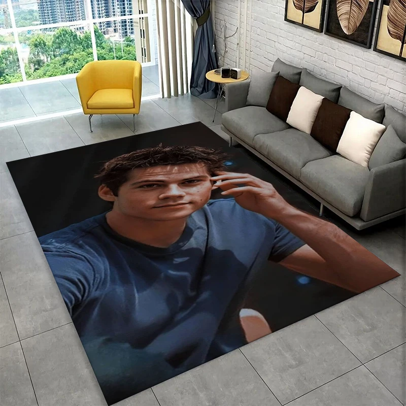 DOB Actor Dylan O’Brien Carpet Rug for Playroom Bedroom Living Room Sofa Home Decor,kid Game Area Rug Non-slip Floor Mat gift