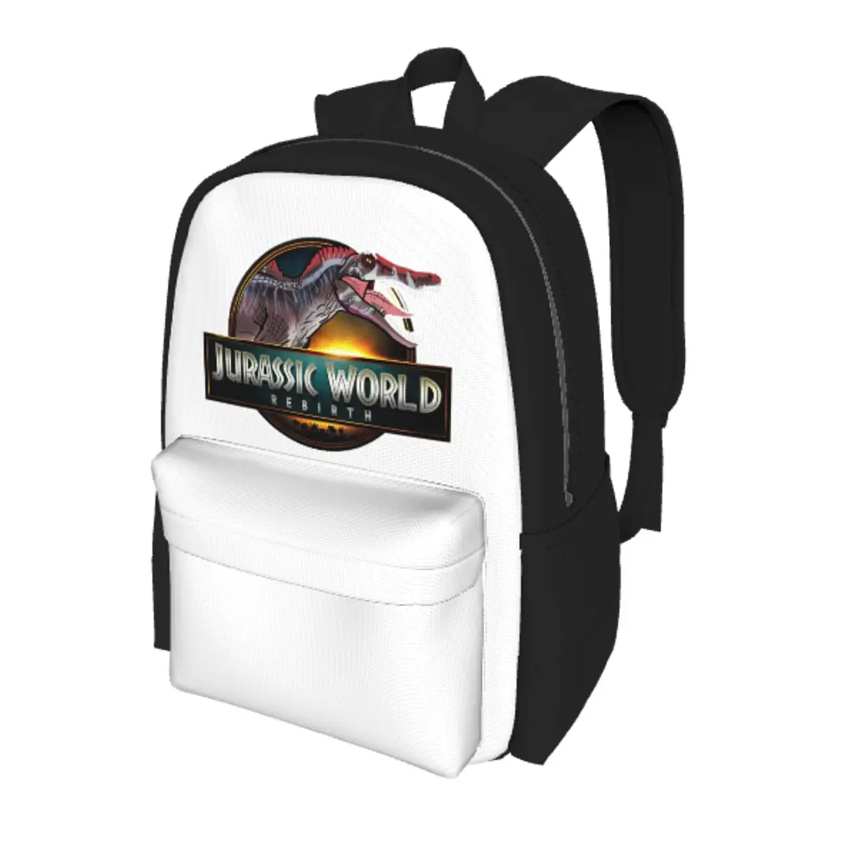 

Jurassic World Rebirth Logo Dinosaurs Film Student Backpack School Bag Hiking Travel Daypack for Men Women Bookbag Shoulder Bags