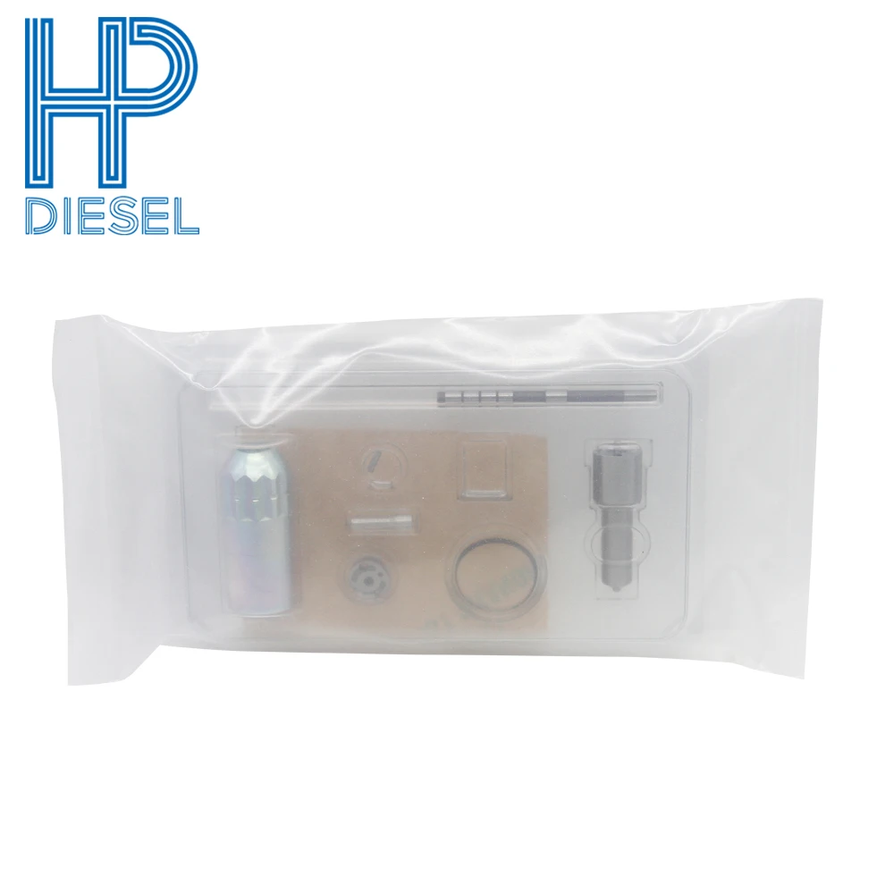 HP DIESEL 6 pçs/lote kit de reparo para injetor de combustível Denso 095000-6353 com bocal, válvula de controle, porca do bocal, eixo da válvula, anéis de vedação, pinos