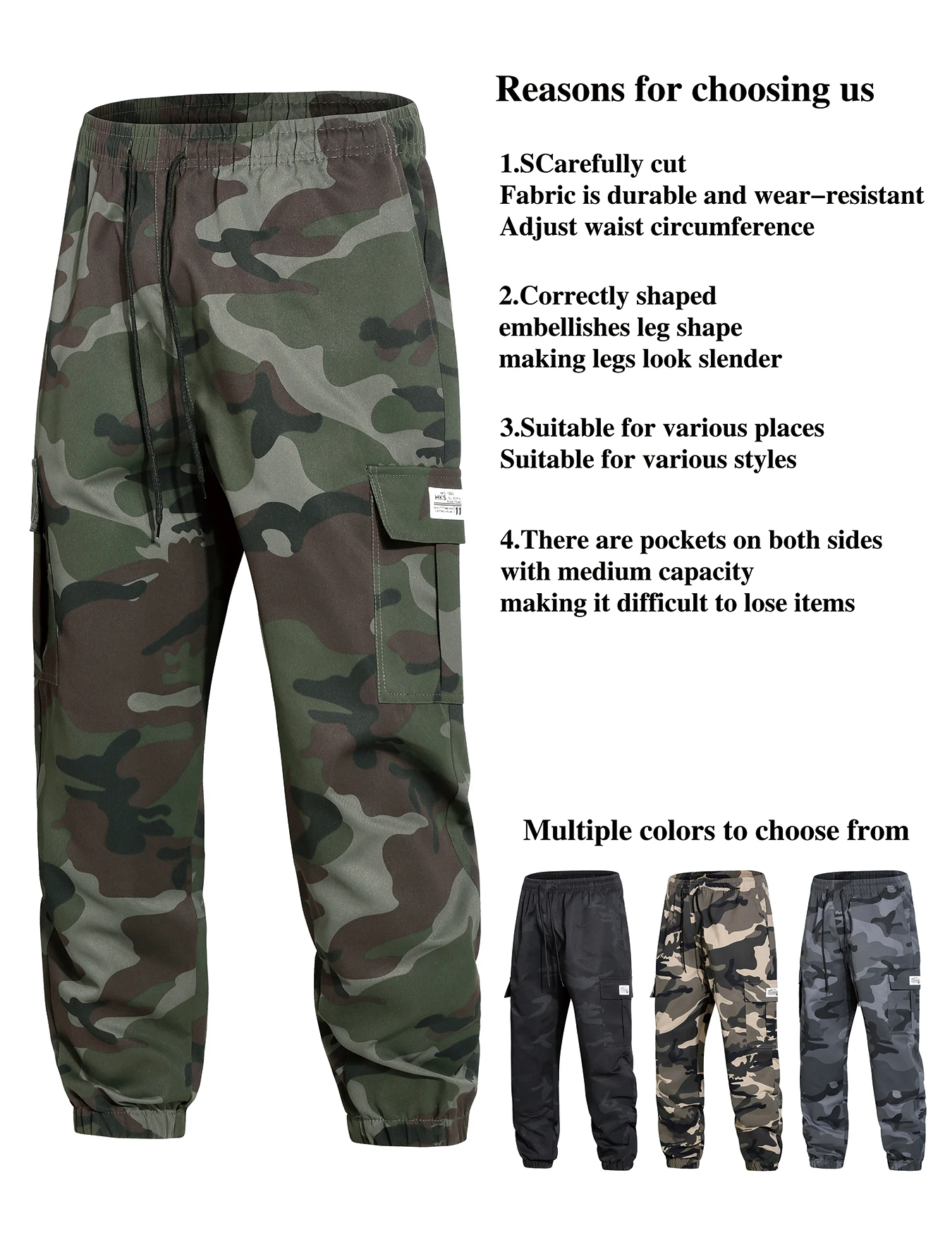 Monos de camuflaje táctico para hombre, pantalones multibolsillos de alta calidad, entrenamiento deportivo, trabajo informal, pantalones con pies agrupados