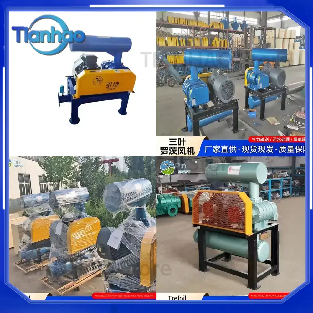 Custom 220V AC Electric Blower with Dual Oil Tanks Low Noise Vibrating Dense Roots Aerator for Aquaculture and Wastewater