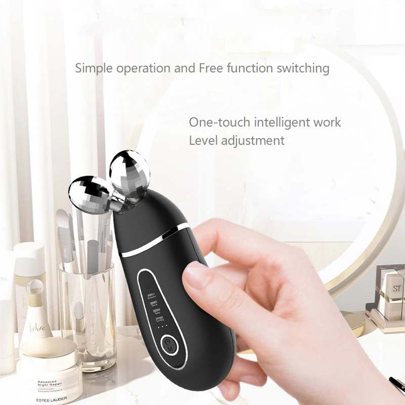 Portable Anti Wrinkle 3D Face Lifting Machine Skin Tightening Neck Face Beauty Microcurrent Face Lift Device