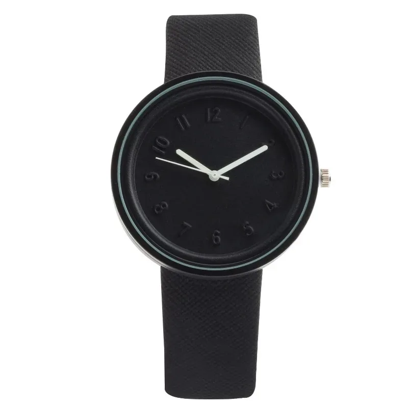 Montre à quartz pour femmes, nouvelle mode, ceinture en toile, montre minimaliste à documents solides avec chiffres, montres pour femmes non étanches