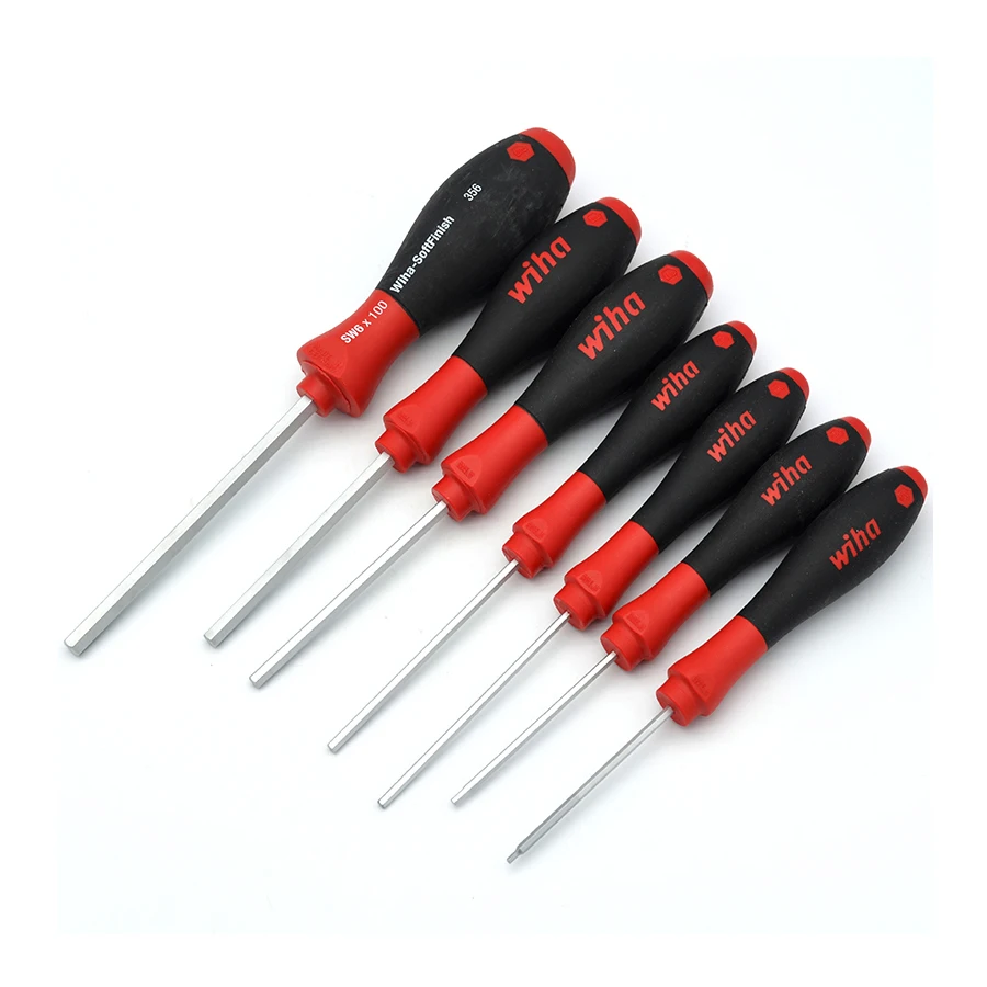 WIHA SoftFinish® Handle 1 PCS Hex Screwdriver Flat Head Hexagon Screwdrivers Repair Tools 322 261 Series