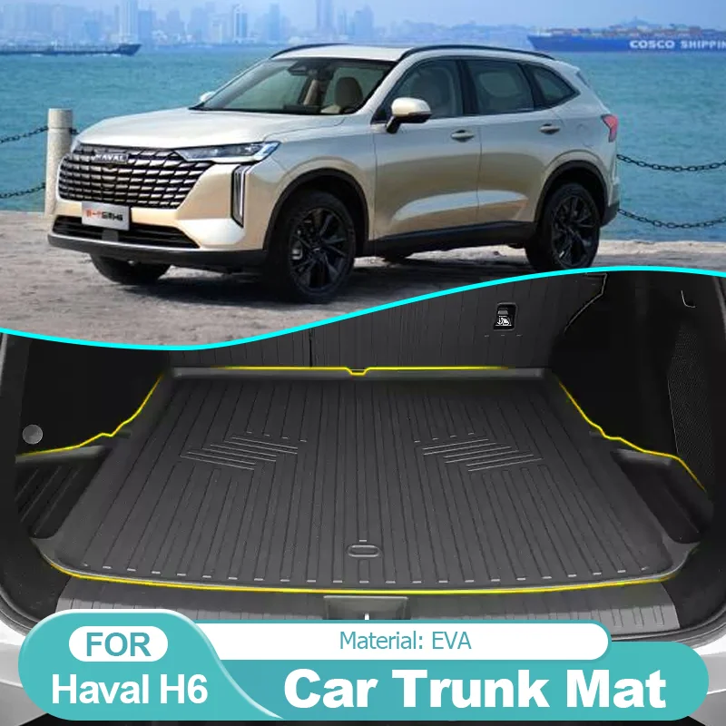 

for Haval H6 MK3 2021 2022 2023 2024 EVA Car Rear Trunk Mat Waterproof Protective Liner Trunk Tray Floor Mats Car Accessories