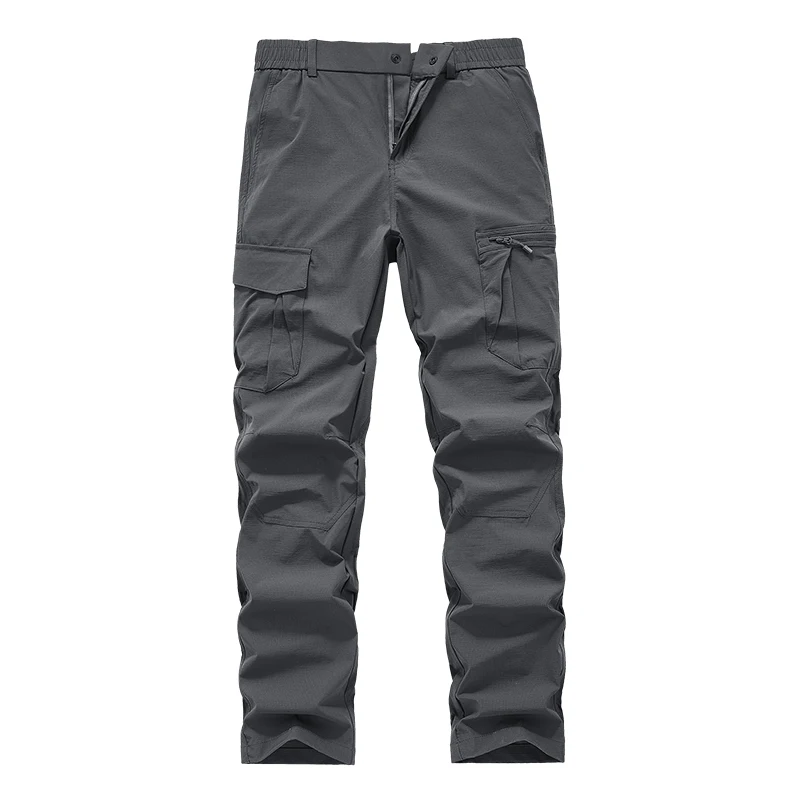 

Mens Summer Ribstop Waterproof Cargo Pants Outdoor Hunting Fishing Trousers