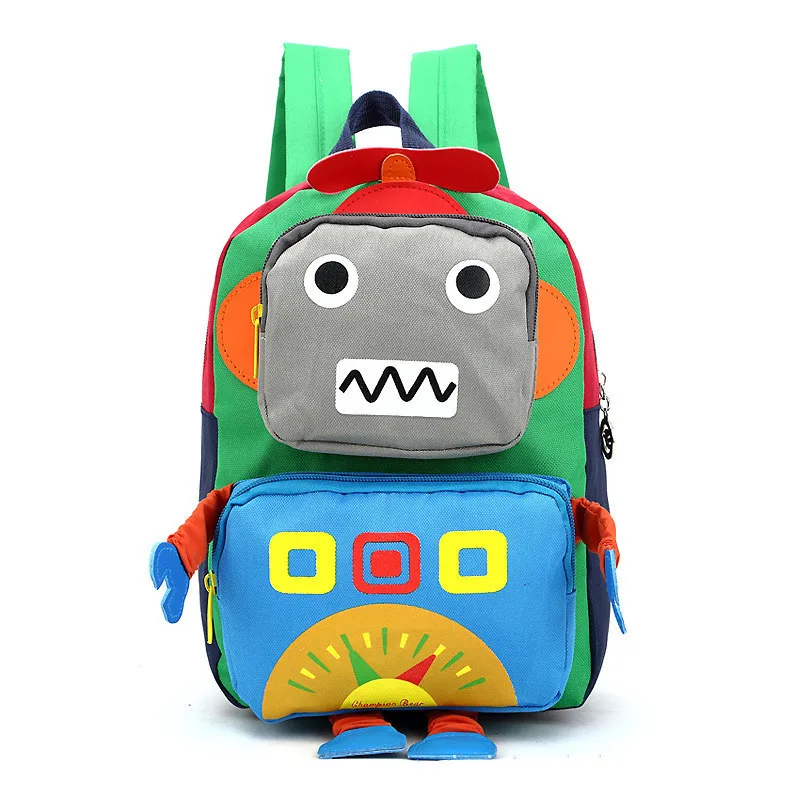 

Kids Bag Cartoon Robots Backpack kindergarten School Bags For Girls Backpacks For Boys Mochila Hombre Mochilas Pюкзак School Bag