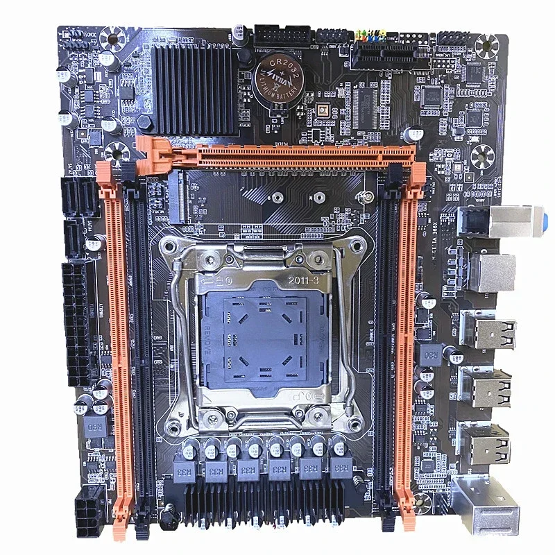 New X99-E main board LGA 2011-3 pins eccDDR3 memory Zhiqiang E5 2678 2666V3cpu set