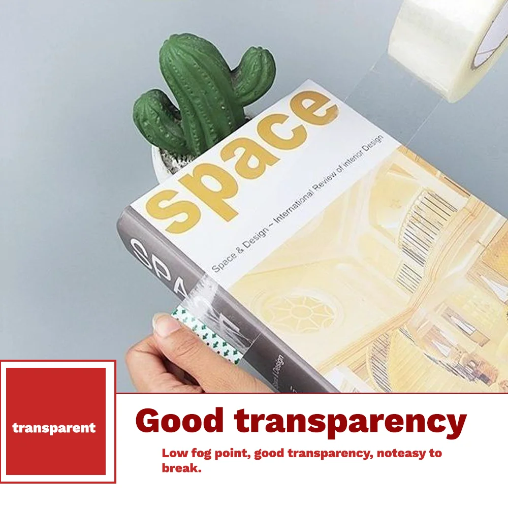 شريط شفاف، شريط عازل، شريط سريع ضيق مقاوم للماء والرطوبة، تغليف، شريط تعبئة وختم #4