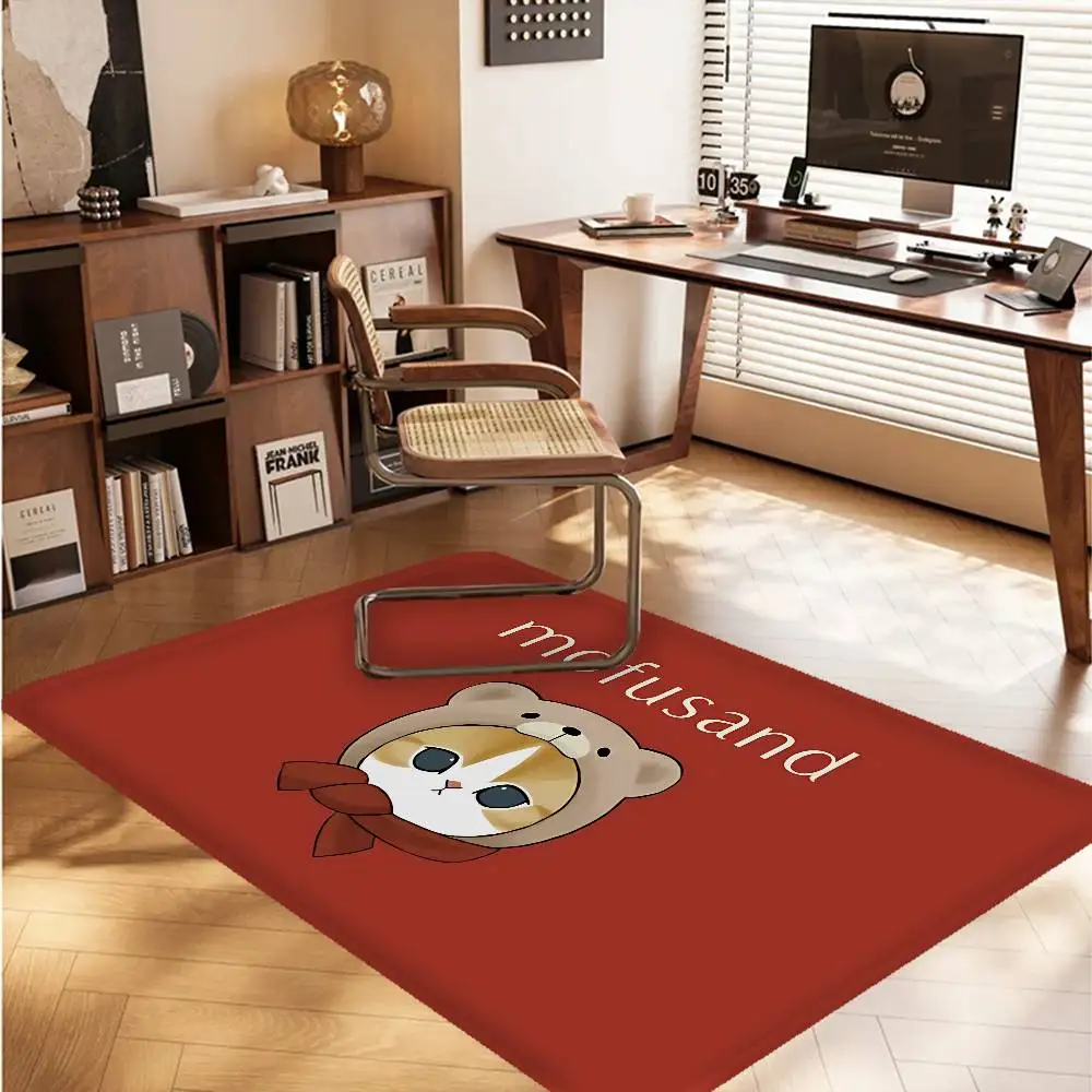 Popular Cute M-Mofusand Cat Door Mat Kids Room Bedroom Decoration Balcony Anti-Slip Doormat Living Room Doormat Area Rug