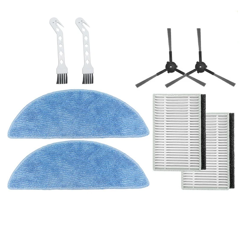 สําหรับเครื่องดูดฝุ่นหุ่นยนต์ Ecovacs Yeedi Y1 Plus อุปกรณ์เสริมแปรงด้านข้างกรอง HEPA กรองผ้าเปลี่ยนชิ้นส่วนแปรง