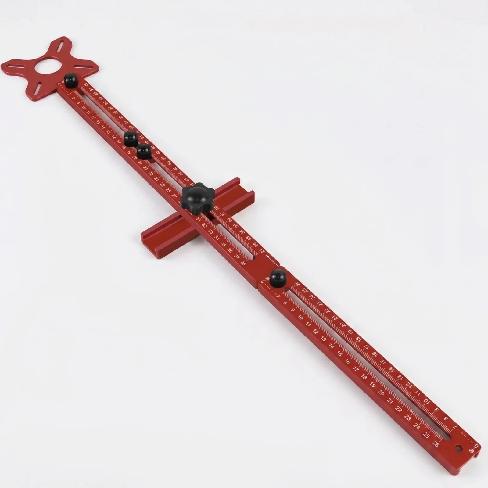 Router Circle Cutting Guide Adjustable Router Guide with Measuring Rail Circle Jig Precision Tool Accurate for Woodworkers