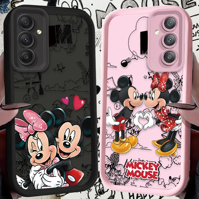 Disney Mickey Minnie Mouse Case for Samsung Galaxy A55 A35 A25 A15 A05 A05S 5G A24 A13 A23 A12 A22 A32 A52 A52S A71 A72 A51 4G