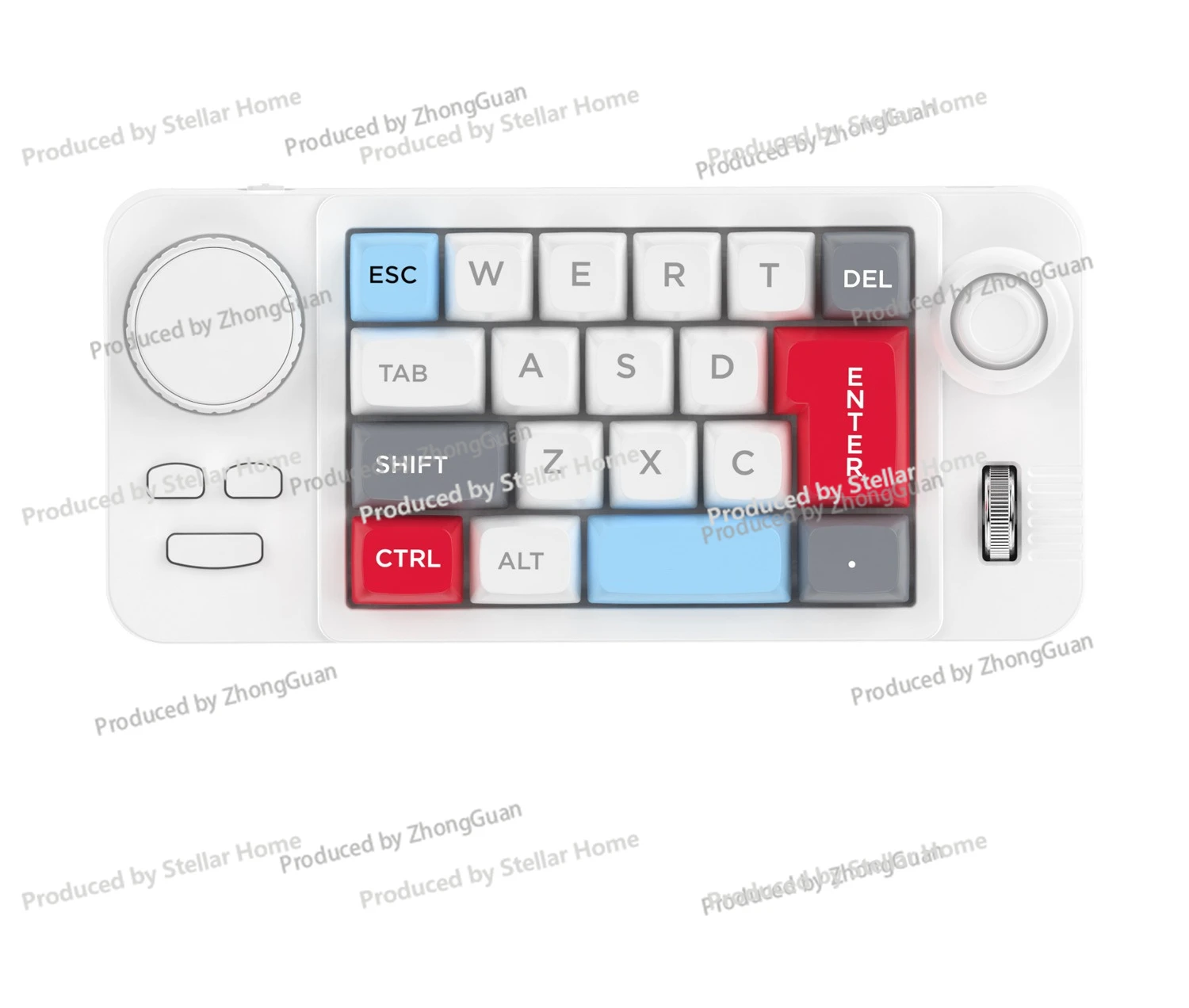 

Computer Accessories 19-Key Macro Definition Rocker Double Roller RGB Hot-swappable Macro Wired Mechanical Gaming Keyboard