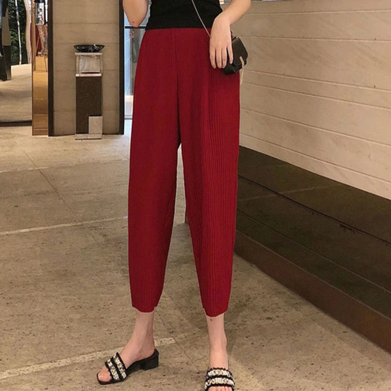 Women high waist  harem pants women elegant women's pants harajuku fashion trousers korean style clothes
