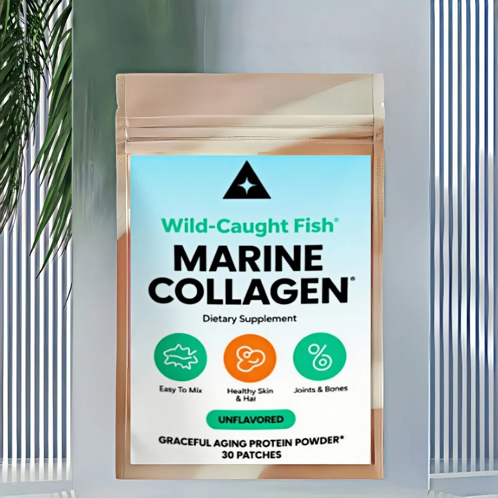 30 Patches Premium Anti-Aging Marine Collagen Tablets Skin Anti Ageing Tissue Joints, Transdermal Patches