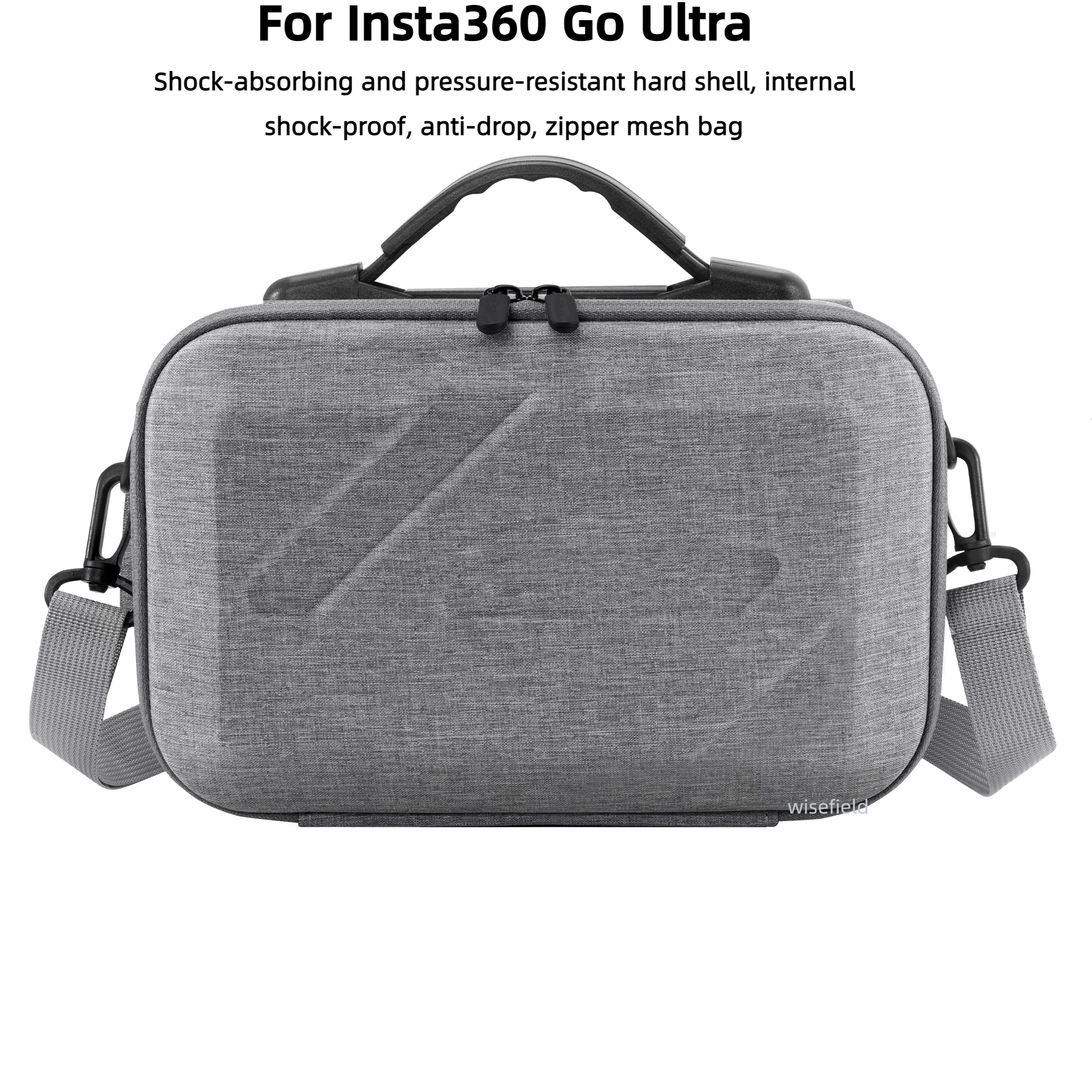 

Large Capacity Storage Bag for Insta360 Go Ultra Camera Portable Carry Case Shock Resistant Shoulder Bag