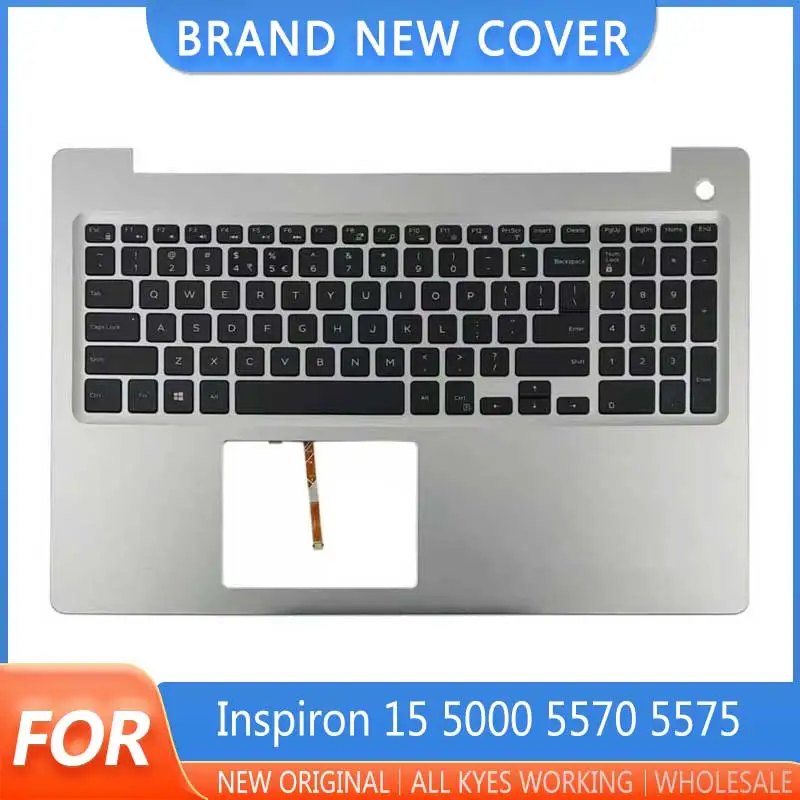 Original New Laptop Case For Dell Inspiron 15 5000 5570 5575 Palmrest Upper Case C Cover Shell With US Backlit Keyboard