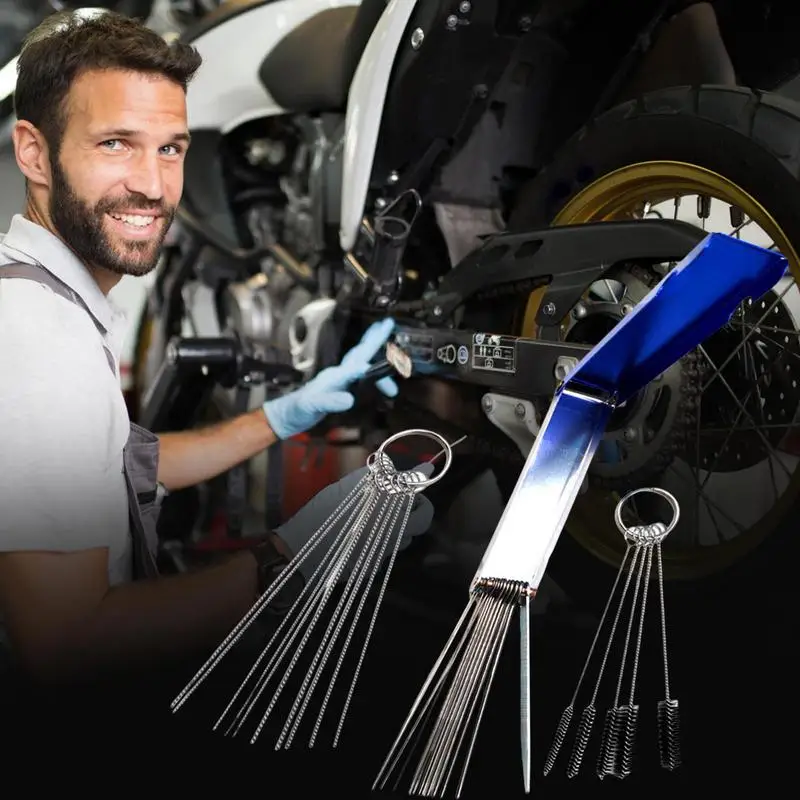 Orifice Cleaning Tool Stainless Steel Portable Tip Cleaner With Box Multifunctional Reusable Pick Tool Kit Hangable Cleaning