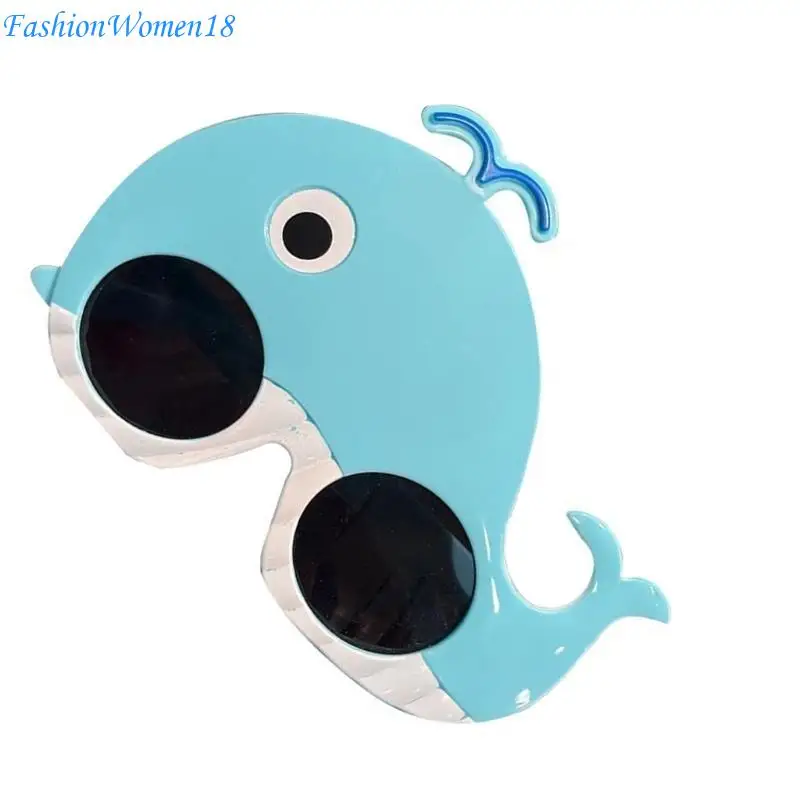 

Novelty Funny Glasses Blue Whale Eyes Glasses Whale Eyeglass Sunglasses Gifts 57BD