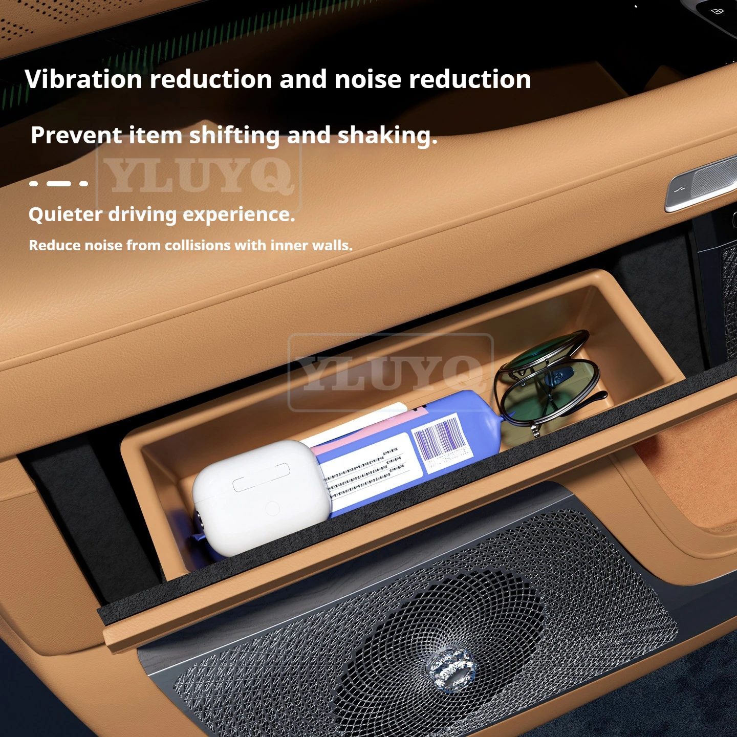 2026 ZEEKR 9X Car Door Hidden Storage Box Handle Silicone