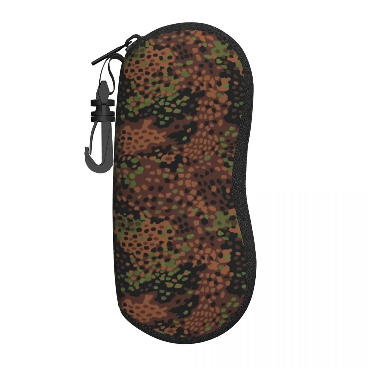Custom Erbsenmuster Pea Dot German Camo Eyeglass Glasses Case Men Women Soft Military Army Camouflage Sunglasses Protective Box