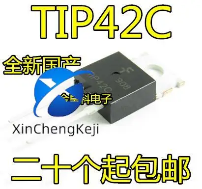 

30pcs original new triode TIP42C TO-220 6A 100V PNP power transistor pair TIP41C