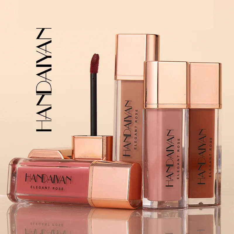 8 Shades Matte Liquid Lipstick Waterproof Smudge Proof Non Stick Kiss Proof Lip Gloss for Women Daily Wear Lip Gloss Set
