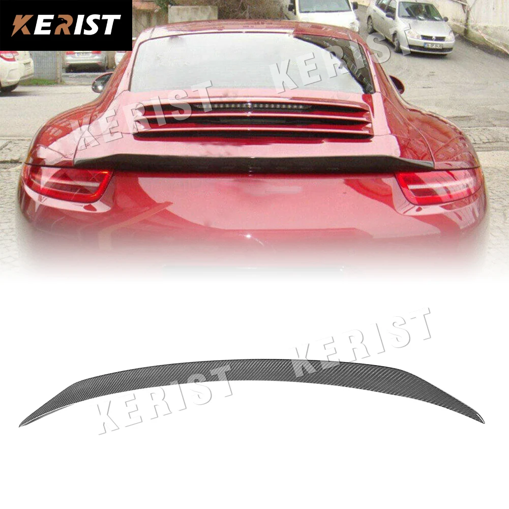 

Carbon Fiber Rear Trunk Spoiler Fit For Porsche 911 Carrera 991 2012 2013 2014 2015 FRP Rear Wing V-RT Style