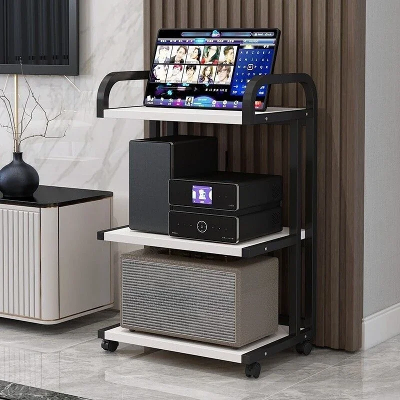 Mobile multi-layer rack, floor mixer, CD gall stand, audio cabinet storage