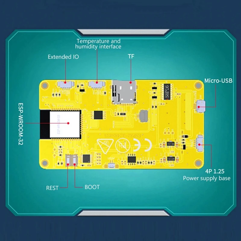 Smart Display Screen LCD TFT Module ESP32 For Arduino LVGL WIFI+3.5In 320X480 RGB Capacitive