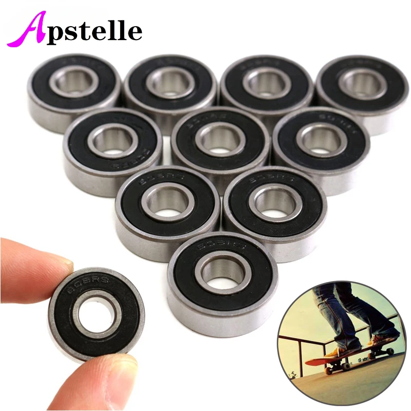 Apstelle 10 pz/lotto cuscinetto 608 2RS 8*22*7mm 6*19*6mm Skateboard Scooter Skate cuscinetti a sfera Kit cuscinetto a sfere in miniatura