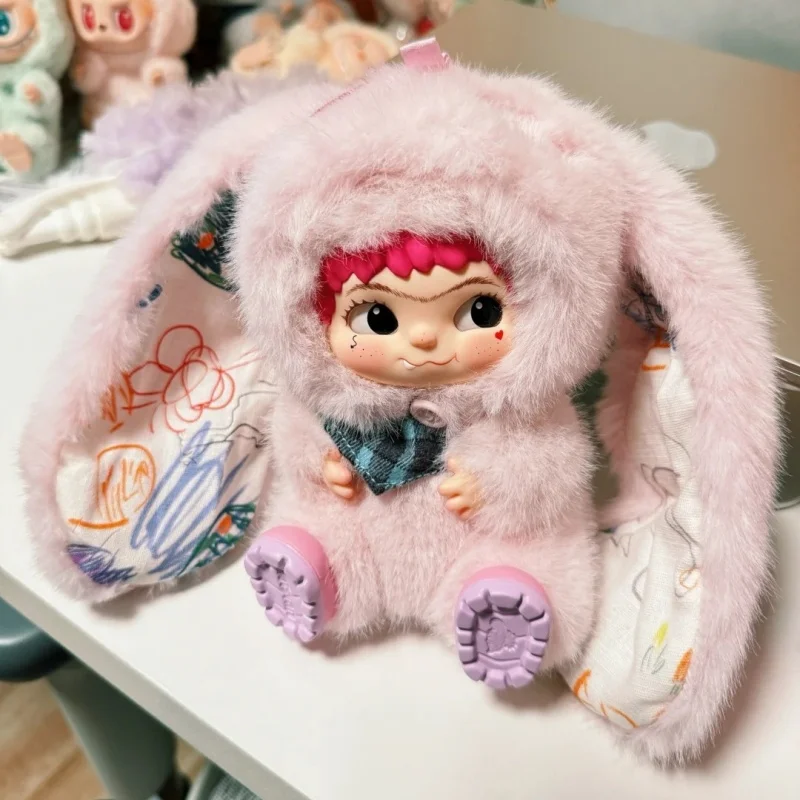 

New Wakuku Filled Plush Doll Kimono Angel Custom Hanging Card Series Leopard First Edition Kimono Doll Toy Christmas Gift