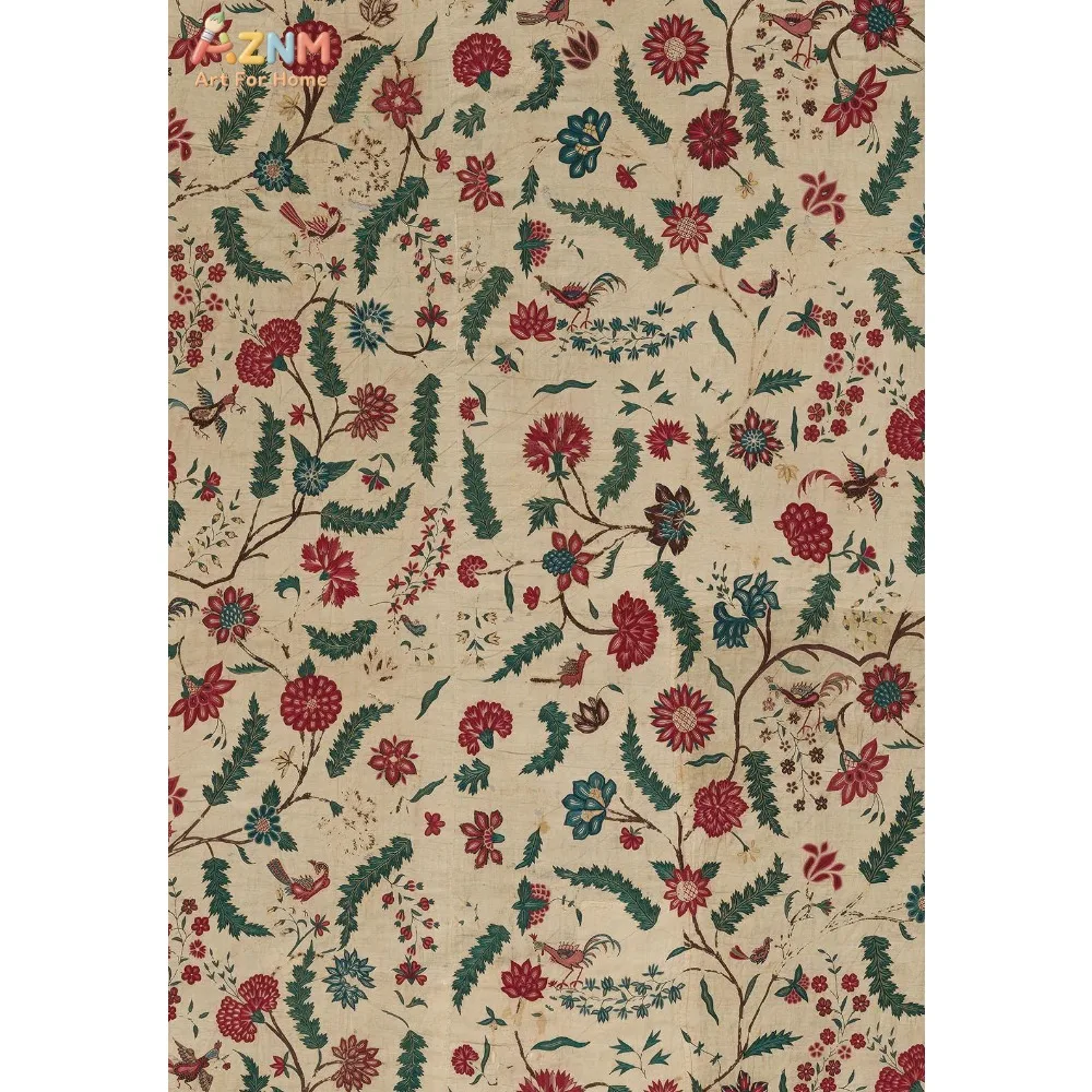 

1 шт. Ретро-постер в стиле Уильяма Морриса с растительным цветочным узором, текстильный арт, нейтральный постер, картины на холсте, настенный декор, украшение для дома