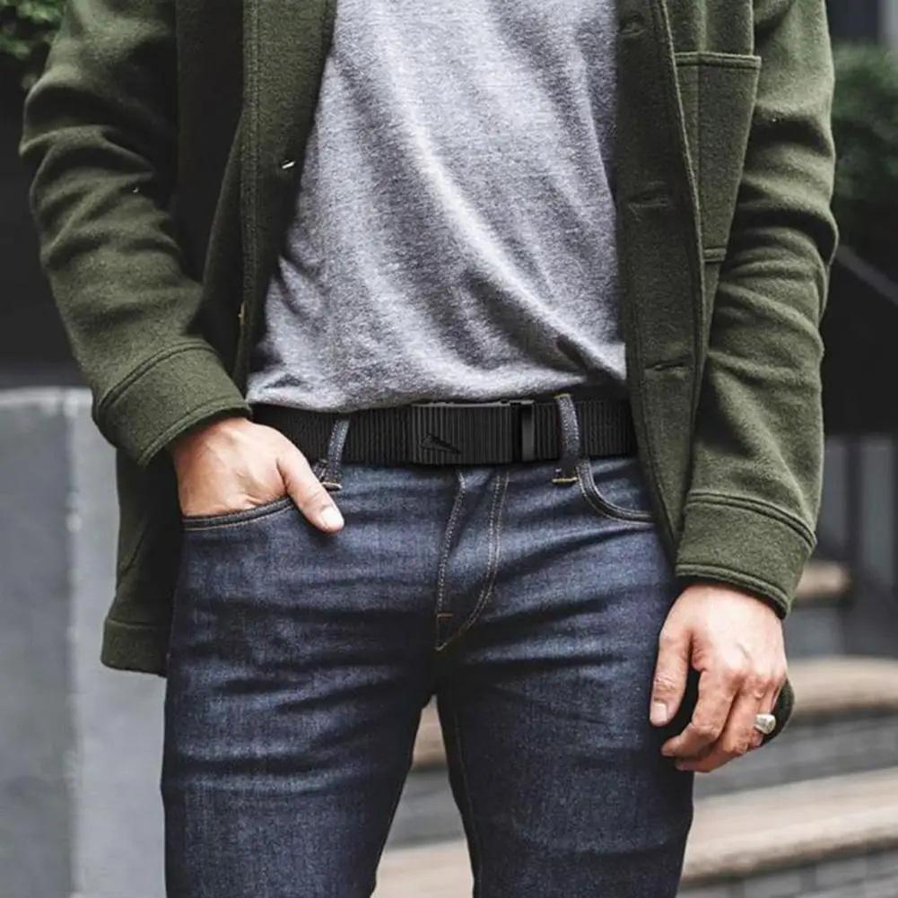 Мужской нейлоновый мужской ремень с автоматической пряжкой для мужчин, холщовые ремни в стиле милитари, высококачественные ремни с автоматической пряжкой, повседневные