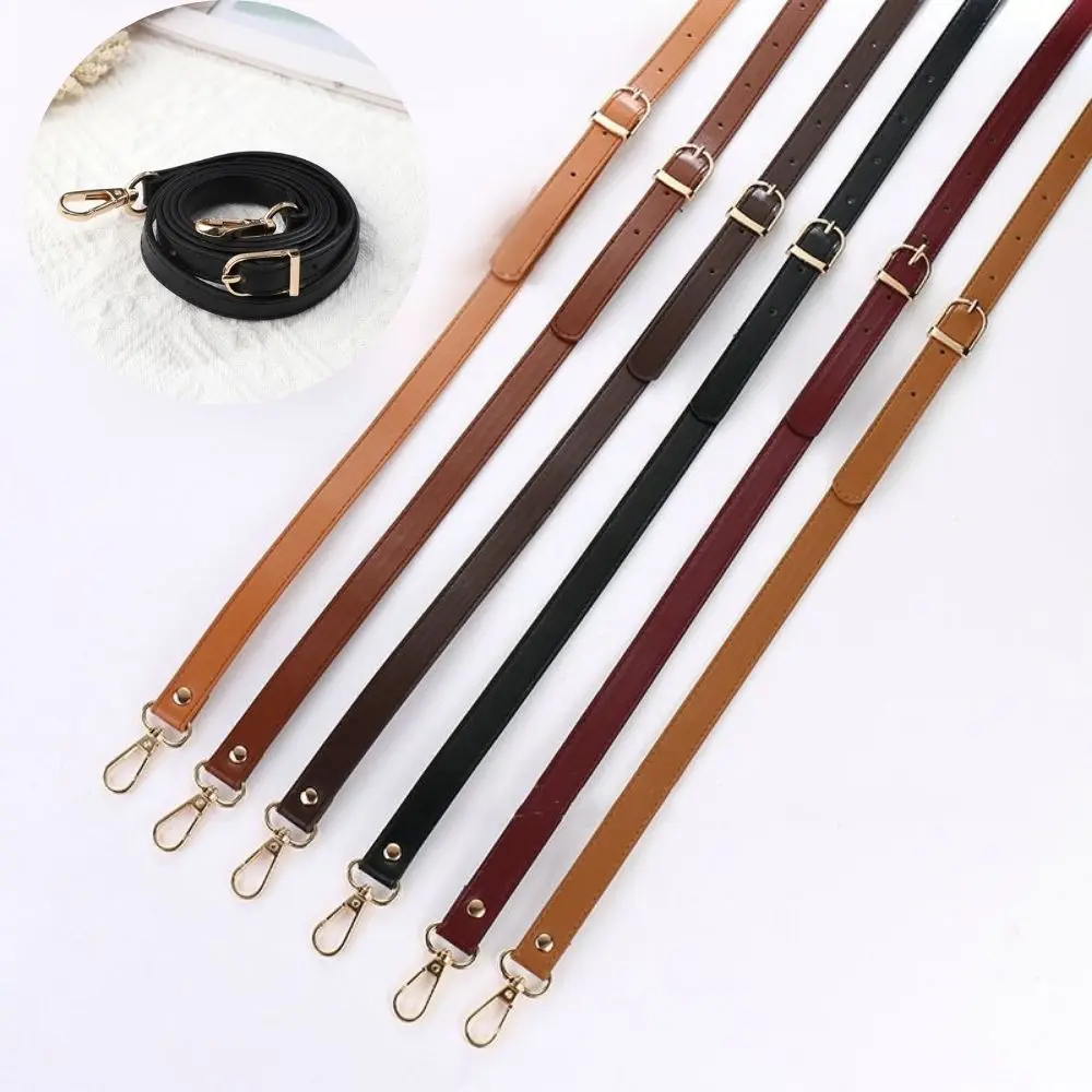 120cm Long Replacement Bag Strap Adjustable PU Leather Shoulder Bag Strap Women Messenger Bag Belt Bag Part Accessories