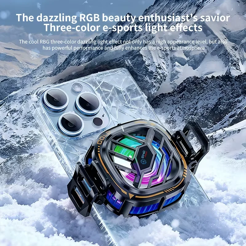 

Магнитный охладитель для мобильного телефона, охлаждающий вентилятор радиатора для мобильного телефона, охлаждающая пластина для сотового телефона, кулер для телефона с RGB-подсветкой