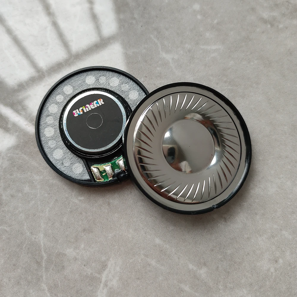 ELFINEAR Unidades de altavoz para auriculares profesionales de titanio de 40 mm, ideales para entusiastas y profesionales de audio
