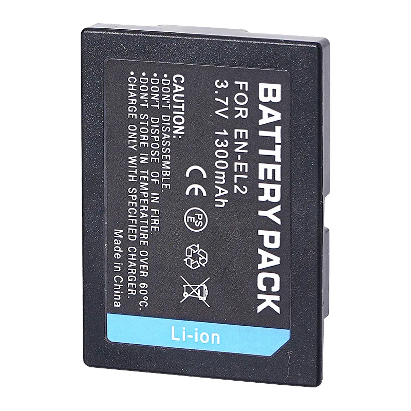 1300mAh 3.7V EN-EL2 EN-EL2 EL2 Camera Battery or Charger For Nikon Coolpix 3500 3200 3100 2500 EN EL2 Camera Batteries