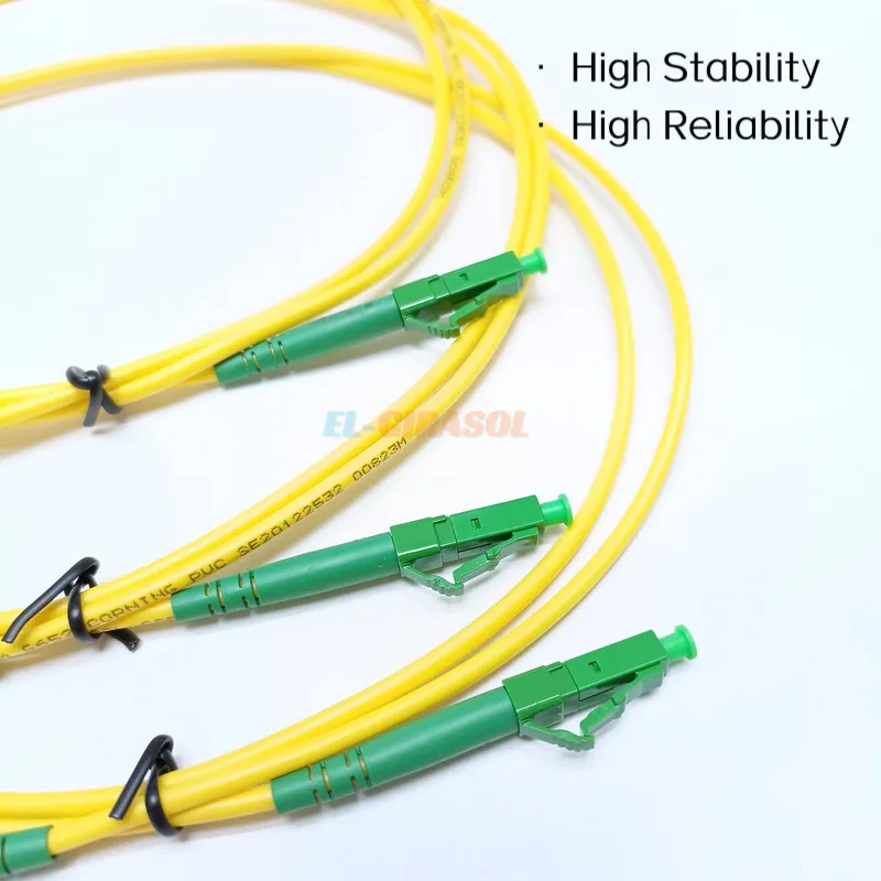 20PCS Fiber Optic Patch Cord  LC/APC-LC/APC Simplex Single Mode 1M/2M/3M Fiber Optic Jumper Cable LC APC 2.0mm Or 3.0mm PVC FTTH