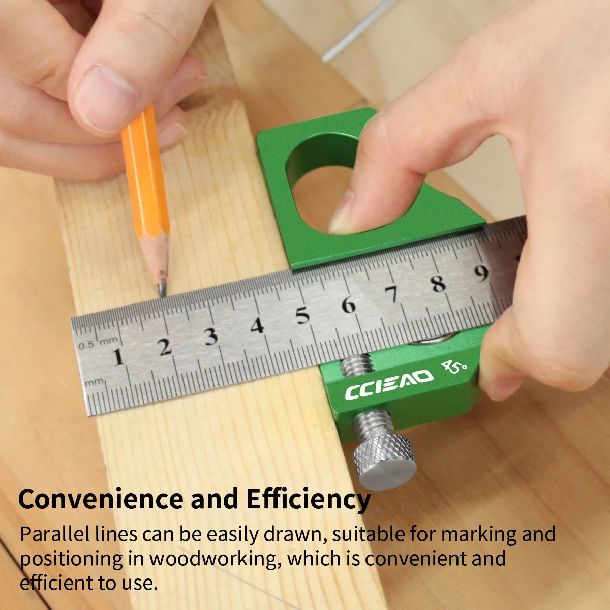 Steel Ruler Positioning Block Aluminum Alloy - 45/60/90 Degree Angle Scriber Line Marking Gauge for Ruler Locator Measuring Tool