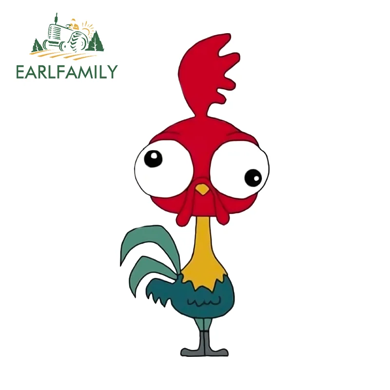 

EARLFAMILY курица петух забавная аниме автомобильная наклейка модная индивидуальная наклейка на мотоцикл практичное водонепроницаемое украшение из ПВХ
