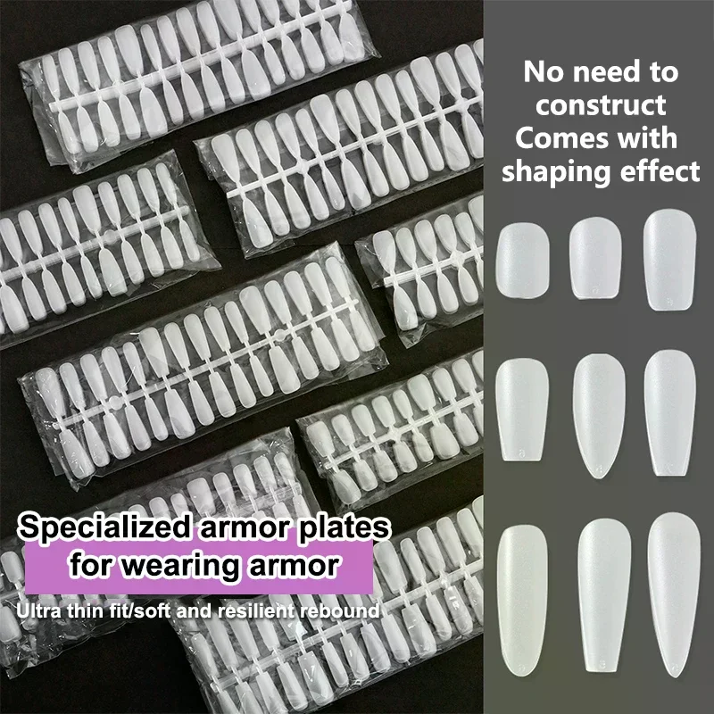 300 قطعة/الحقيبة نصائح الأظافر وهمية ماتي التغطية شفافة الأظافر كاذبة نصائح هلام الأظافر تمديد Diy بها بنفسك ممارسة مسمار أداة #3