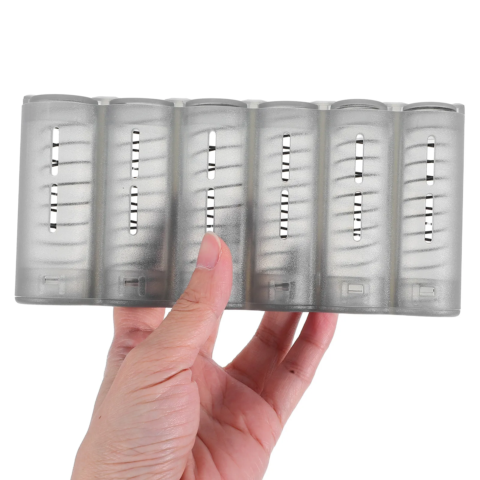 

Держатель для монет на 6 слотов, пластиковый, легкий, портативный органайзер для монет, диспенсер, контейнер для монет для путешествий и повседневного использования