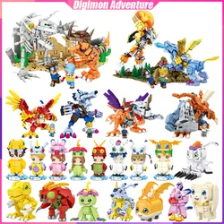 Digimon Adventure Building Blocks Digital Monster Desktop Decoration Puzzle Assembling Model Toys Birthday Gift for Boy and Girl